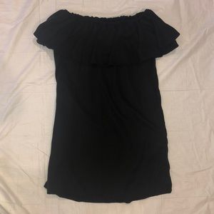 Zara off the shoulder dress WITH POCKETS